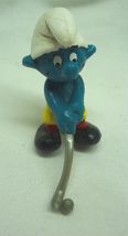 Vintage 1979 Schleich The Smurfs Golfer Golf Player Smurf 2&quot; Pvc Figure Toy - £11.87 GBP