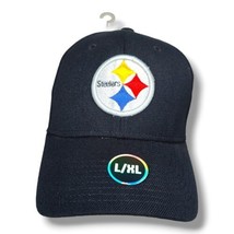 Pittsburgh Steelers NFL Team Apparel Hat Cap Fitted L/XL Black NEW - £12.53 GBP