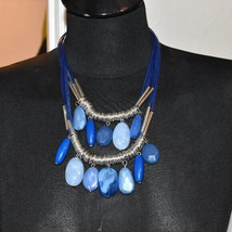 Brand New Style &amp; Co Blue Big Beaded Necklace - £14.53 GBP