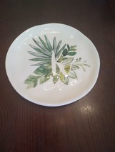 Pier 1 Appetizer Plate Letter &quot;K&quot; Small Chip On Plate - £12.51 GBP