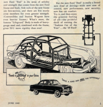 1949 Ford Motors De Luxe 2 Door Sedan Advertisement Automobilia Antique ... - $19.99