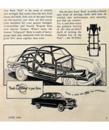 1949 Ford Motors De Luxe 2 Door Sedan Advertisement Automobilia Antique ... - $367.32 MXN