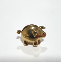 Cute Little PIG Hog VNTG Lapel Pin Brooch Ballou Reg&#39;d Metal Golden Tone... - £24.78 GBP