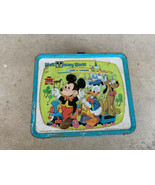 1976 Walt Disney World Lunchbox Metal with Thermos Aladdin Collectible L... - $89.27 CAD