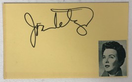 Joan Tetzel (d. 1977) Signed Autographed Vintage 3x5 Index Card - £23.97 GBP