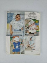 Little Vogue #2177 Sewing Pattern Baby Toddler Bonnets Bibs VTG Size S-M... - $8.50