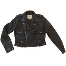 Polo Ralph Lauren Women&#39;s Leather Moto Jacket $859 WORLDWIDE SHIPPING - £271.13 GBP