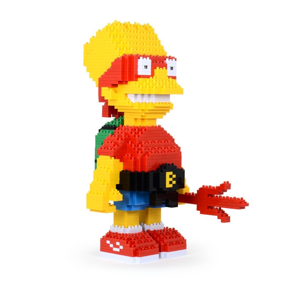 Bart Simpson Brick Sculpture (JEKCA Lego Brick) DIY Kit Item image 2