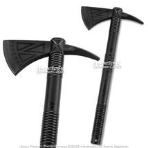 Black Polypropylene Axes Assassin Viking Tomahawk Theater Cosplay Prop 79 - $16.81