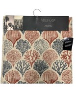 Rachel Zoe Table Runner Coastal Coral Ocean Nautical Natural Woven Fring... - $489.00 MXN