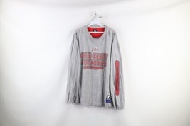 Vintage 90s Starter Mens Large Thrashed Spell Out Ohio State University T-Shirt - £31.26 GBP