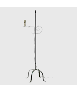Wrought Iron Adjustable Floor Lamp with flame tip - $157.27 CAD