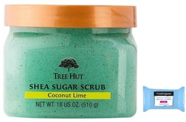 T H Tree Hut Shea Sugar Body Scrub Coconut Lime,18oz, With Single Fragrance-Free - £32.75 GBP