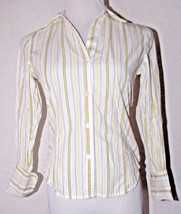 The Limited Womens XS Top Striped Multicolor Button Down Long Sleeve Car... - £14.15 GBP