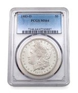 1883-O Plateado Morgan Dólar Graduado Por Calidad Como MS-64! Hermoso Bl... - $288.54 CAD