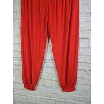 EKouger Pants Size L Parachute Womens Red High Rise Cuffed Skinny Leg Hi... - £16.74 GBP