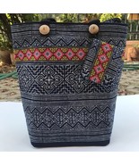 Handmade Thai Indigo Cotton Bag – Boho Ethnic Shoulder Tote - $80.50 CAD