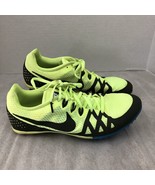 Nike Zoom Rival Men’s Shoes Size 9 Track Racing Spikes Metal Neon 806555... - $18.50