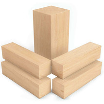 5Pcs Basswood Carving Block Natural Soft Wood Carving Block 2Sizes Portable Unfi - £19.61 GBP