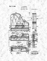 Baby Grand Piano Patent Print - Gunmetal - £6.26 GBP+