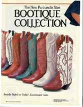 1984 Panhandle Slim Vintage Print Ad Bootique Collection Western Cowgirl 2 Page - £11.55 GBP