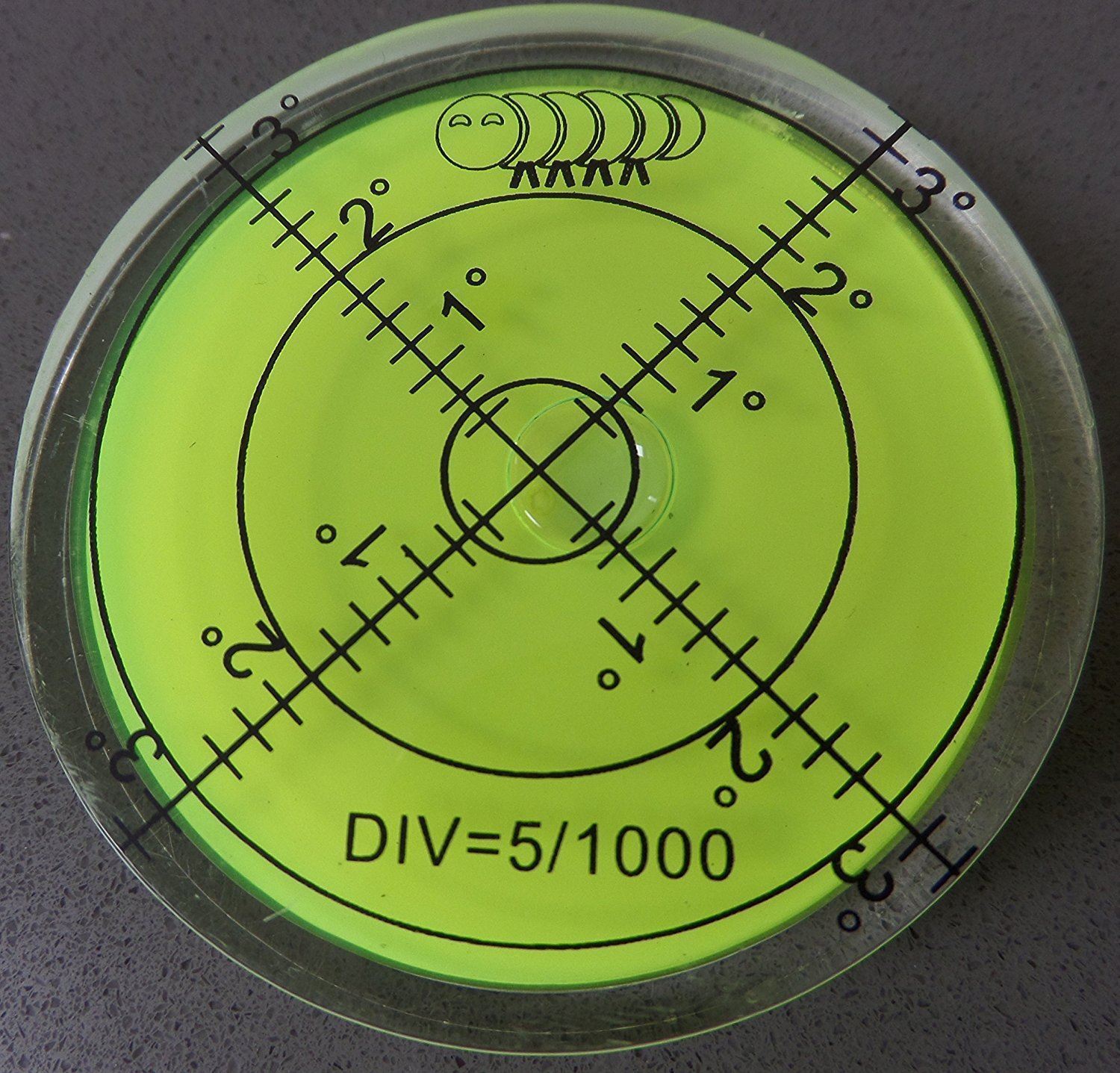 Acrylic Large Spirit Bubble Level (Green Liquid) 60mm  - $8.84