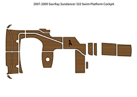 2007-2009 Sea Ray Sundancer 310 Swim Platform Cockpit Pad Boat EVA Teak Floor - $1,120.00