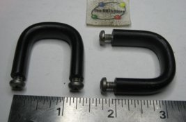 Equipment Handle Aluminum Black 1-1/8 x 1-1/4 inch approx. - Used Pulls Qty 2 - £5.70 GBP