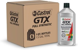 Castrol GTX Full Synthetic 5W-30 Motor Oil, 1 Quart, Pack of 6 - £58.76 GBP