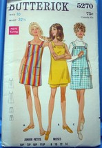 Butterick Junior Petite &amp; Misses’ Dress Jumper &amp; Shorts Size 10 #5270 Uncut - £5.46 GBP