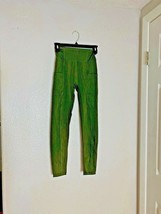 Zuda Womens Sz XXS Olive Green Legging Pants Siide Pocket - $8.91