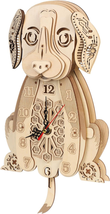 Beagle Clock: 3D Wooden Puzzle for Adults Christmas-Themed Wooden Clock ... - £41.59 GBP