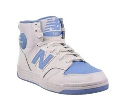 GENUINE NEW BALANCE 480 SIZE 9.5 D MENS WHITE LIGHT BLUE HIGH TOP SNEAKE... - $72.16