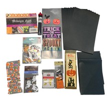 Complete Halloween Scrapbooking Kit With Stickers Embellishments Black P... - $11.87