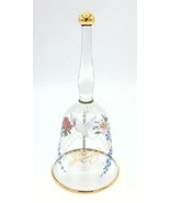 Vintage Fenton Painted Clear Glass Happy Anniversary Bell Dove, Lattice,... - £15.81 GBP