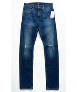 7 For all Mankind Active Sport Paxtyn Skinny Rip Denim Jeans in Sut ( 30 ) - £108.96 GBP