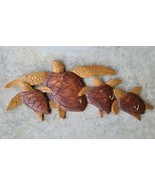  Sea Turtles / Wood Hanging Display With Hooks Sign , Key Rack - €24,26 EUR