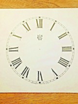 4 1/2&quot; Waterbury Clock Paper Dial, Roman Numeral            (Lot 193) - £5.56 GBP