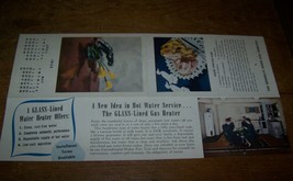 1942 VINTAGE BROOKLYN UNION GAS CO WATER HEATER ADVERTISING BROCHURE NY ... - $5.93