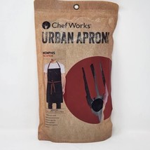 CHEF WORKS Urban Collection Memphis Bib Apron Cotton Blue Denim Large 34x30 New - £27.31 GBP