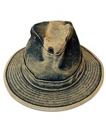 Vintage USA Henschel Hatquarters Denim Stone Wash Hat Large 7 3/4x6 3/4 ... - £39.22 GBP