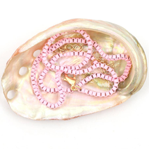 Enamel Box Chain Adjustable Layering Necklace Bubblegum Pink - £11.94 GBP