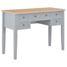  Writing Desk Gray MDF 43.1 in length, 17.7 in width, 30.5 in height - $338.49 CAD