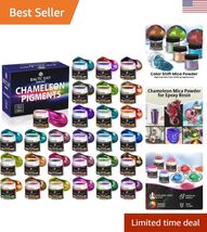 28 Jars of Color Shift Mica Powder Set - Color Shifting Mica for Epoxy R... - $68.29