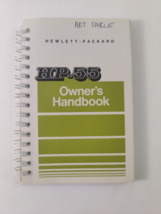 Hewlett Packard HP-55 Owner&#39;s Handbook 1975 - $34.95