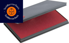 Cosco 652167 2000 Plus Felt Stamp 6.25 x 3.5 inches, Red Ink Pad  - £15.65 GBP