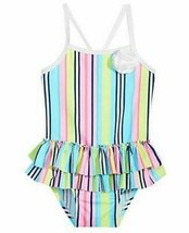 First Impressions Baby Girls Striped Swimsuit, Size 24Mo - £12.97 GBP