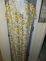 Posh Peanut Lemons Short Sleeve Maxi Dress XXXL Women&#39;s EUC - £139.72 GBP