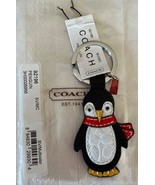 Coach 92196 Leather Penguin Keychain Key Fob Handbag Charm Tag Included - $69.00