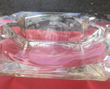 Vintage Grande Quadrato Cristallo Vetro Inciso Flying Oca Anatra Stagno ... - £14.88 GBP